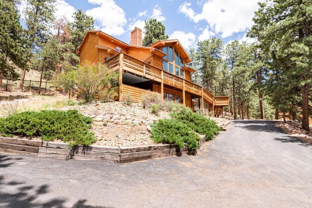 Private Hot Tub Overlooking Pikes Peak Уудланд Парк Екстериор снимка